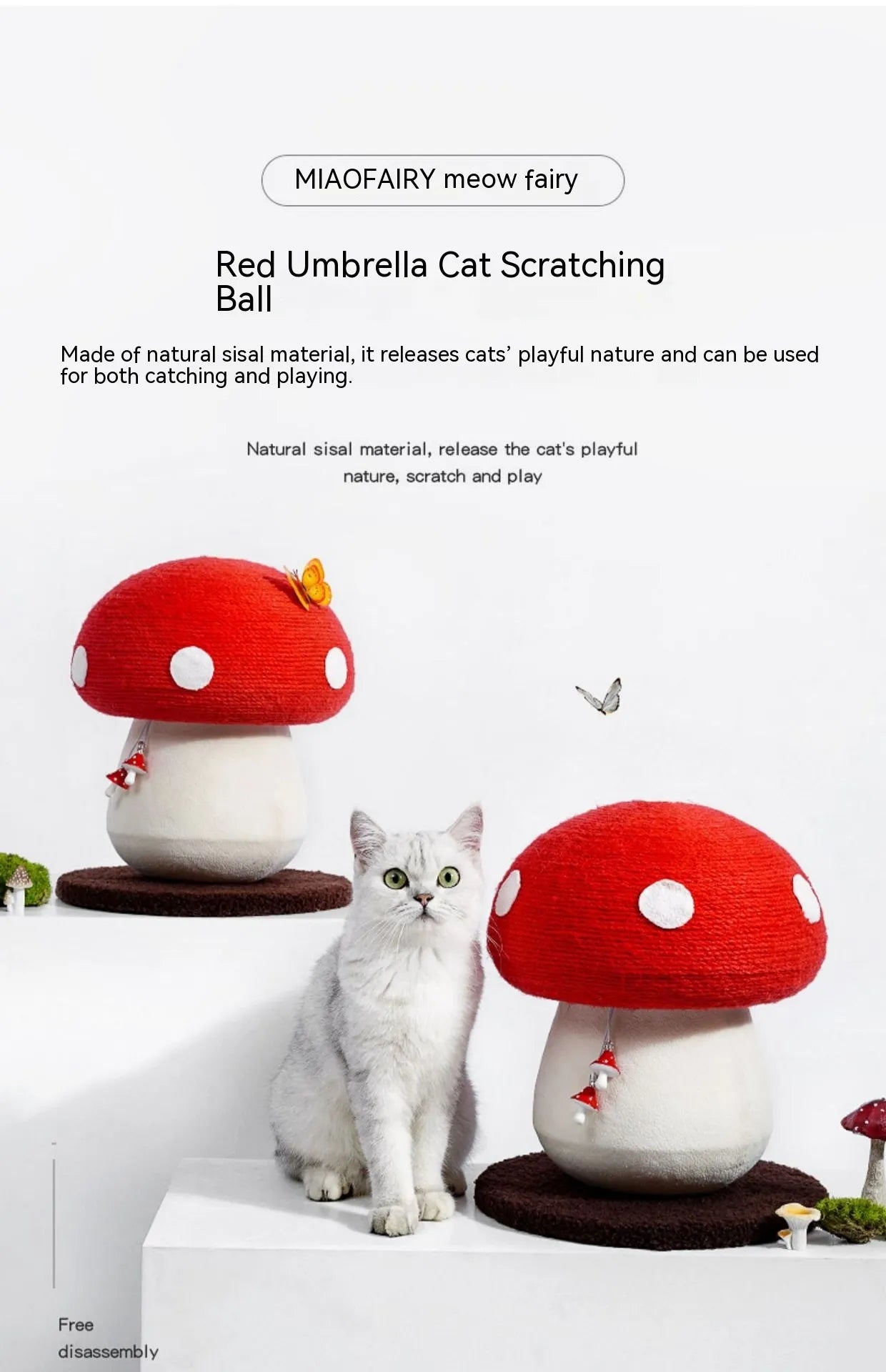 Mushroom Cat Scratching Board